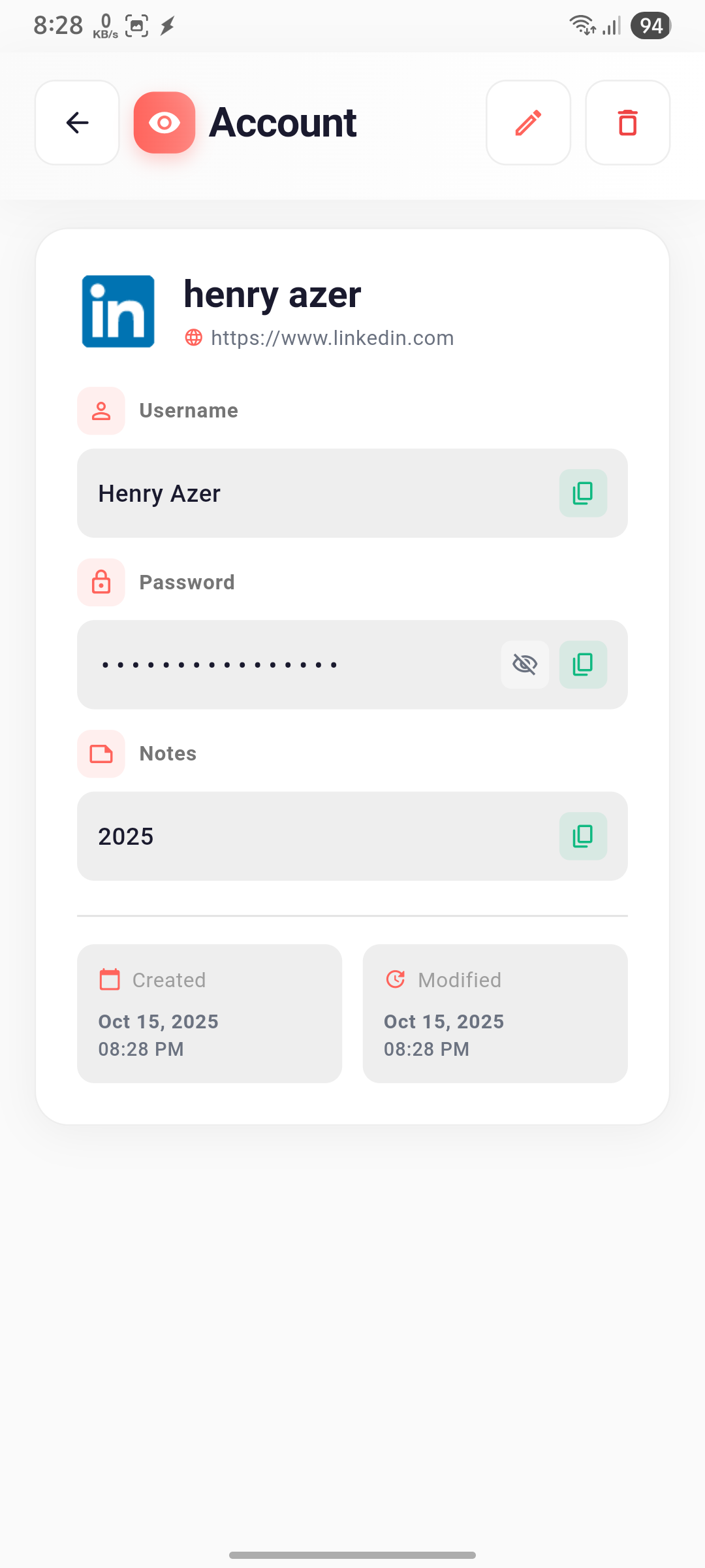 Settings — Light Mode